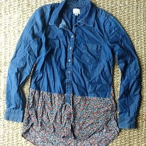 Anthropologie Denim Button Down